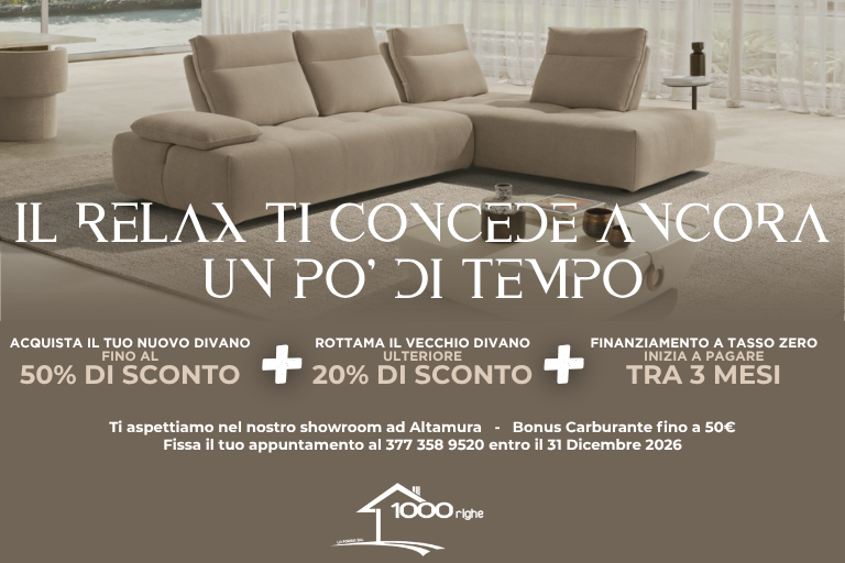 PROMOZIONE DIVANI